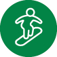 Icône du sport - snowboarder