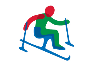 Pictogramme de Ski para-alpin
