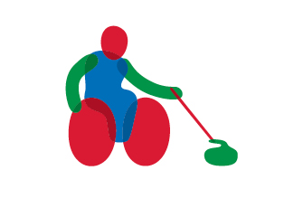 Wheelchair Curling pictogram