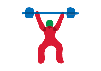 Weightlifting pictogram