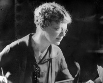 Mary J L Black at desk