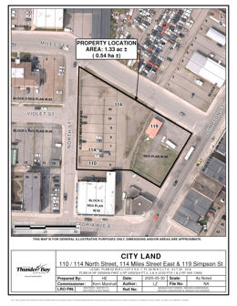 Aerial image of Miles, North and Simpson Streets