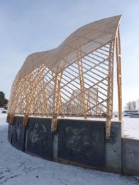 Randy THomas Celebration Circle Panels carved from wood and metal