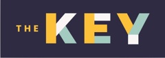 Image of The Key logo in blue and yellow