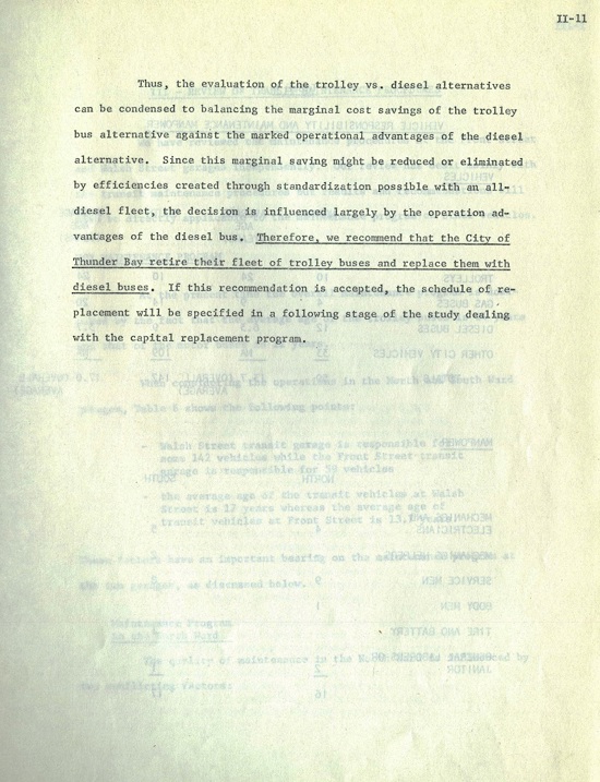 typed page seven of seven regarding transit in Thunder Bay