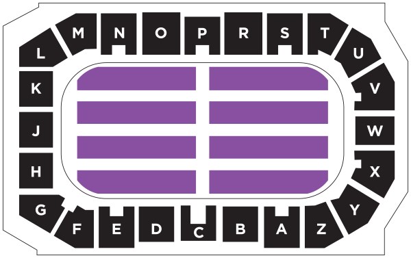 Convention seating layout map