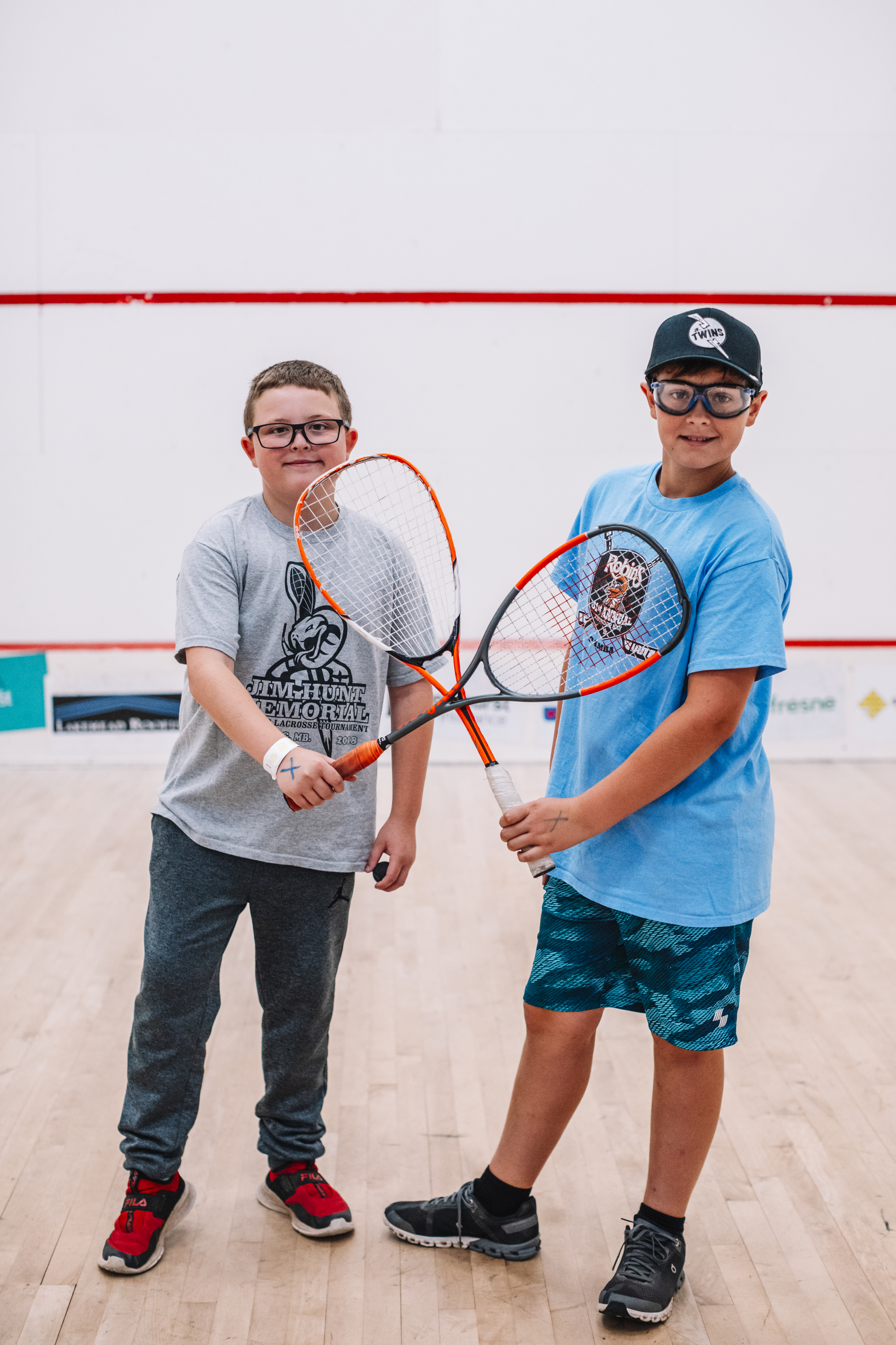 kids playing squash