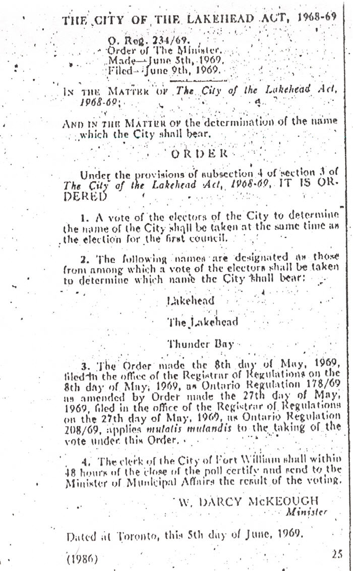 A typed document