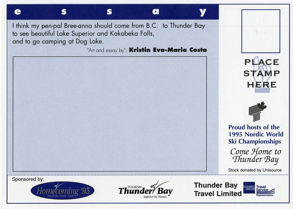 Thunder Bay blank art and essay