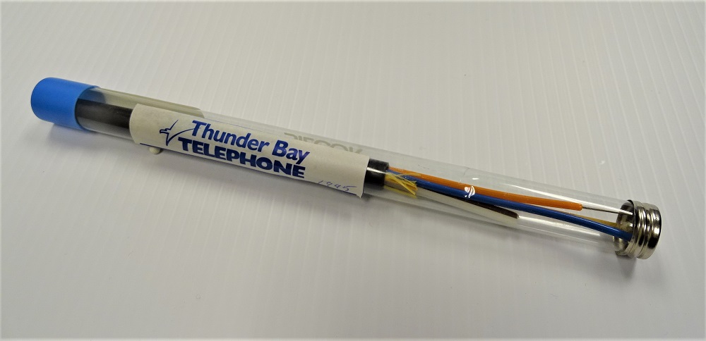 Thunder Bay Telephone wire in a tube