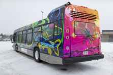 A photo of the Maamawe art bus