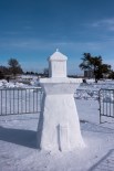 Shaganash Lighthouse Snow Sculpture