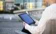 Person on an ipad