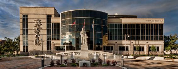 A front-facing photo of City Hall