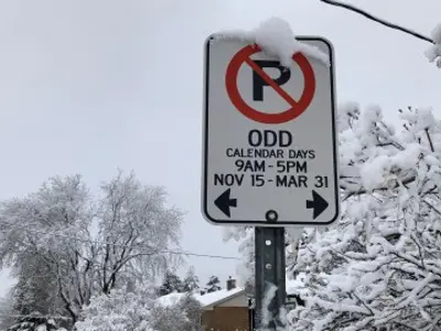 Photo of Calendar Parking Sign