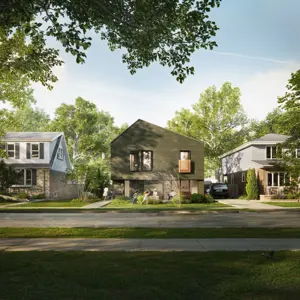 Fourplex built on existing lot