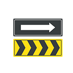 Graphic of direction sign