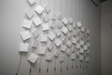 A photo of blank canvases
