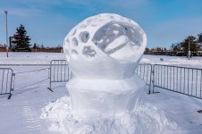 Snow Globe Snow Sculpture