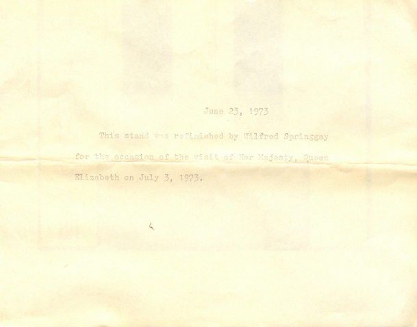 A typed letter that is very faded
